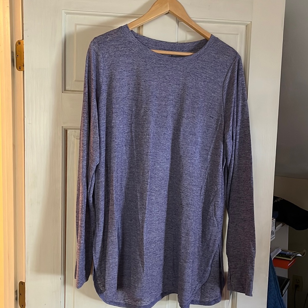 Long sleeve T shirt purple blue extra long by Kohls new with tags